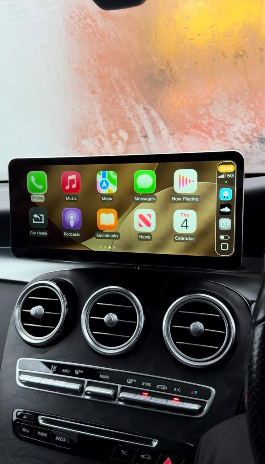 Mercedes C-Class CarPlay screen upgrade